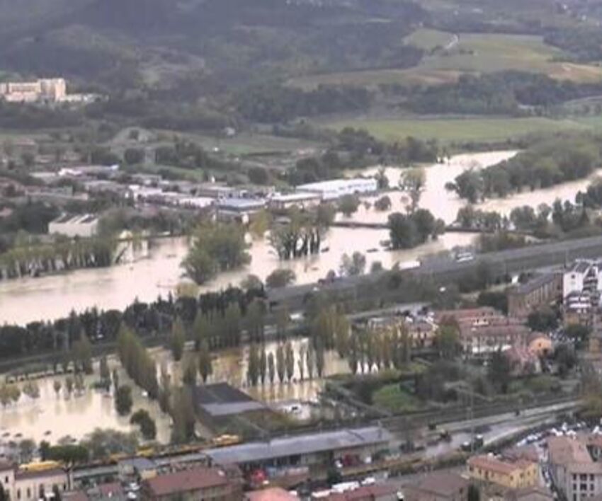 L'alluvione del fiume Paglia nel 2012